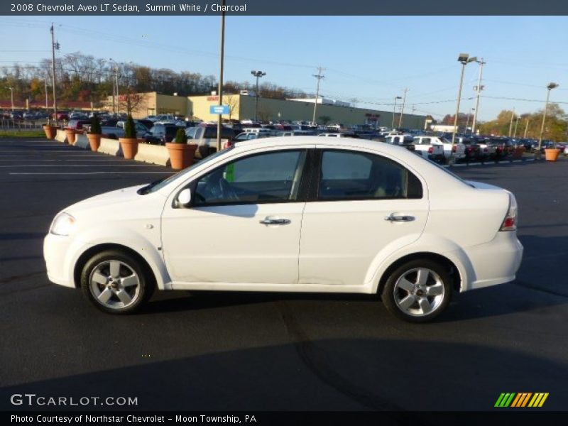 Summit White / Charcoal 2008 Chevrolet Aveo LT Sedan