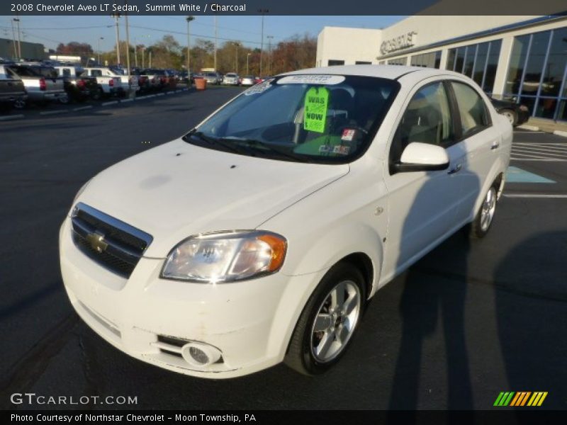 Summit White / Charcoal 2008 Chevrolet Aveo LT Sedan