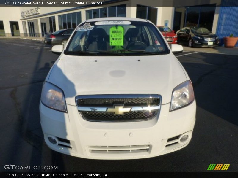 Summit White / Charcoal 2008 Chevrolet Aveo LT Sedan