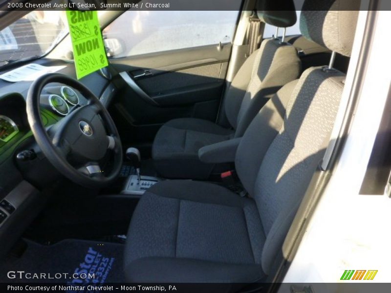 Summit White / Charcoal 2008 Chevrolet Aveo LT Sedan