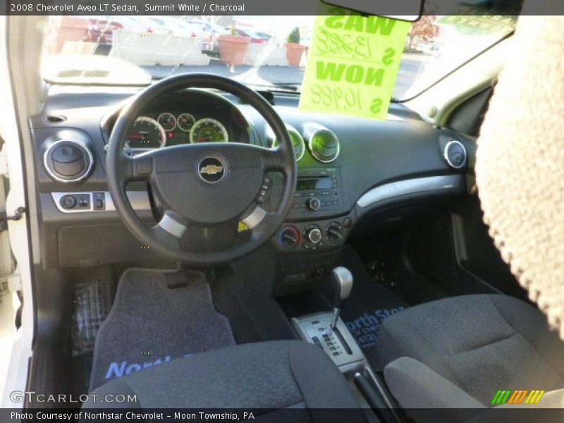 Summit White / Charcoal 2008 Chevrolet Aveo LT Sedan