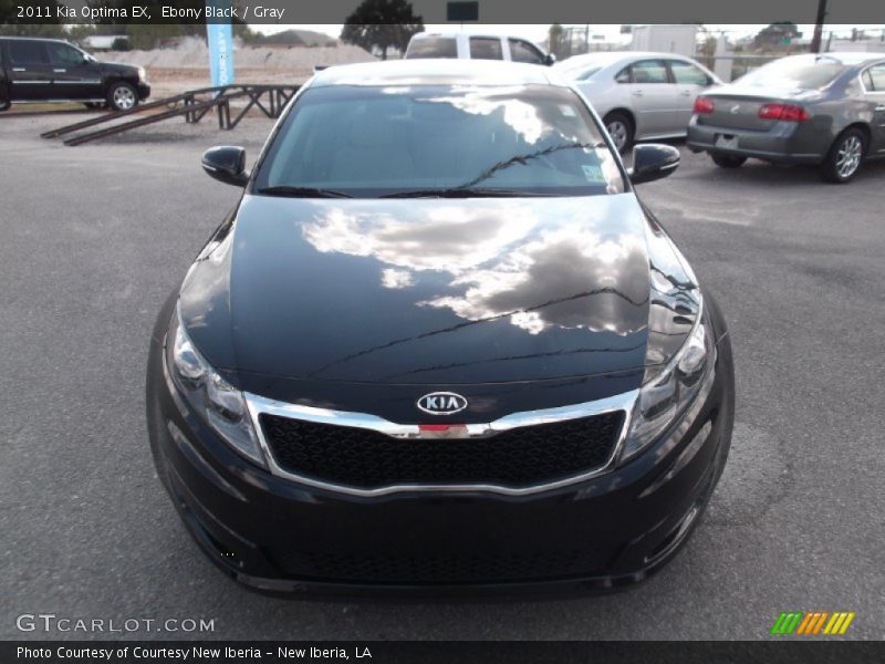 Ebony Black / Gray 2011 Kia Optima EX