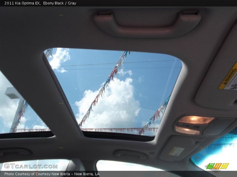 Ebony Black / Gray 2011 Kia Optima EX