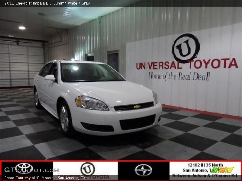 Summit White / Gray 2011 Chevrolet Impala LT