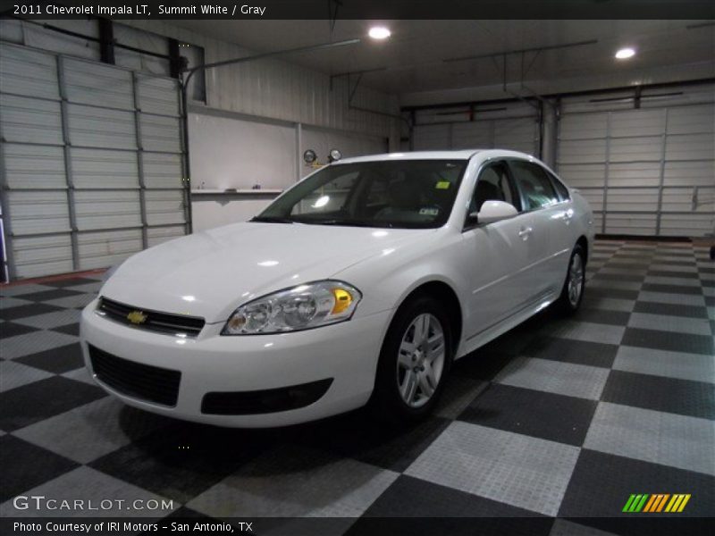 Summit White / Gray 2011 Chevrolet Impala LT