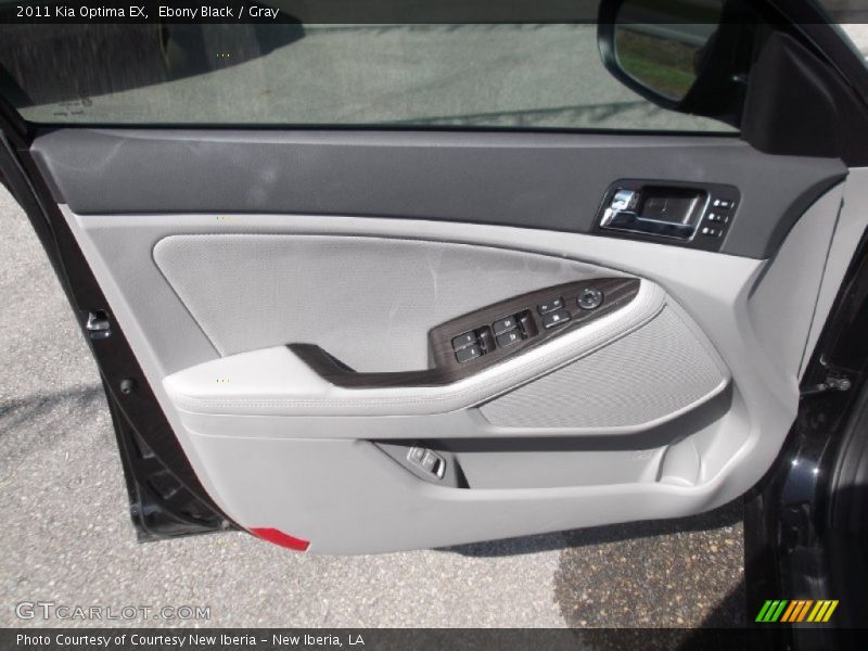 Ebony Black / Gray 2011 Kia Optima EX