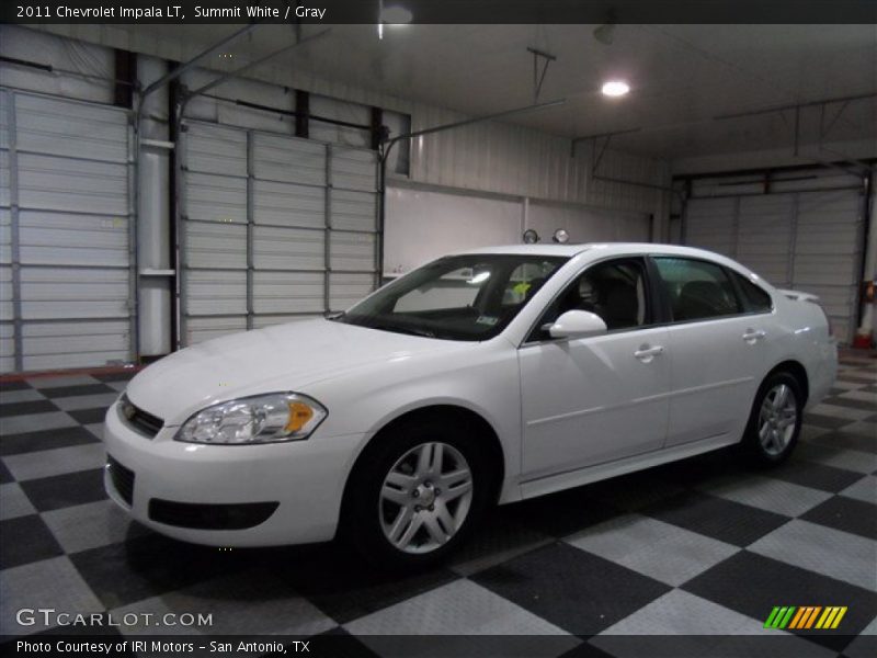 Summit White / Gray 2011 Chevrolet Impala LT