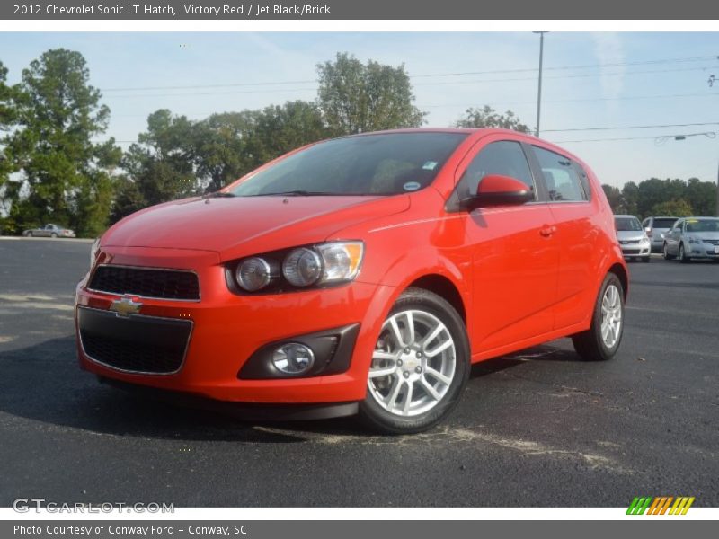 Victory Red / Jet Black/Brick 2012 Chevrolet Sonic LT Hatch