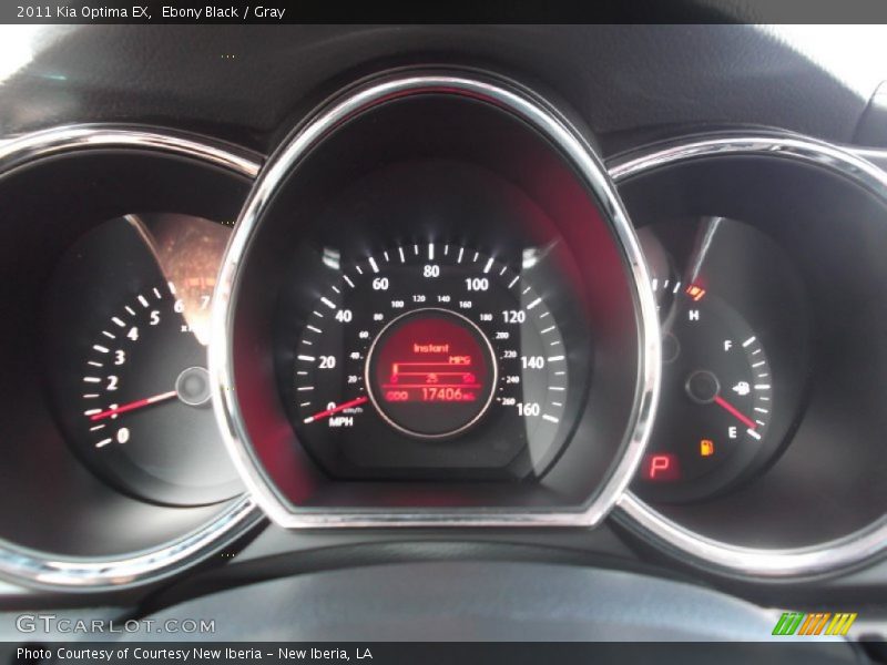Ebony Black / Gray 2011 Kia Optima EX