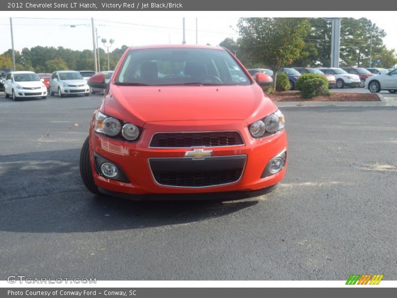 Victory Red / Jet Black/Brick 2012 Chevrolet Sonic LT Hatch