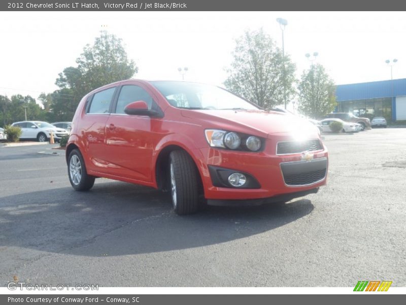 Victory Red / Jet Black/Brick 2012 Chevrolet Sonic LT Hatch