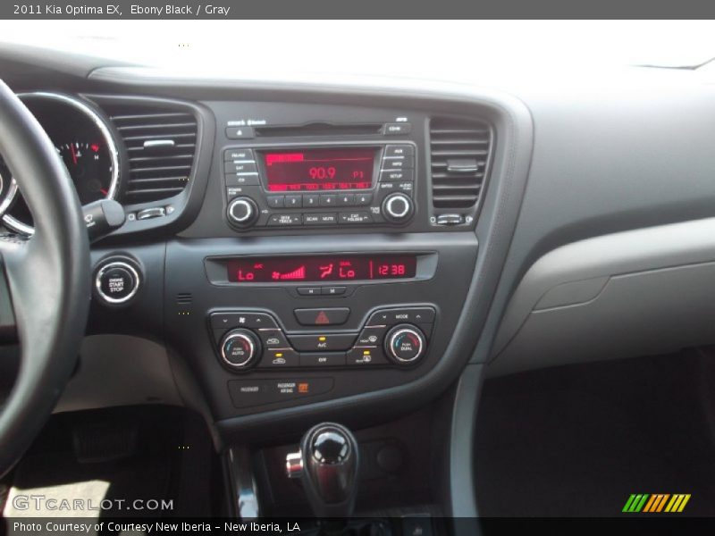 Ebony Black / Gray 2011 Kia Optima EX