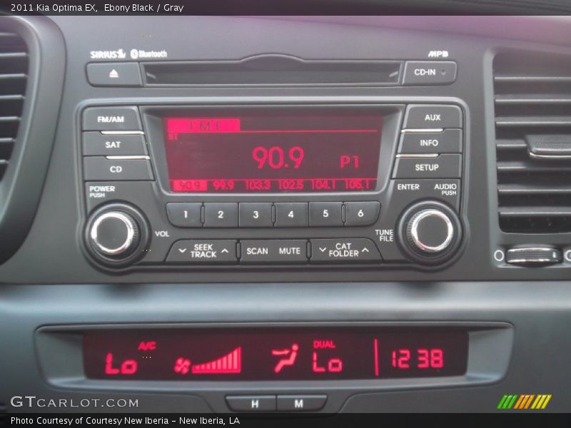 Ebony Black / Gray 2011 Kia Optima EX