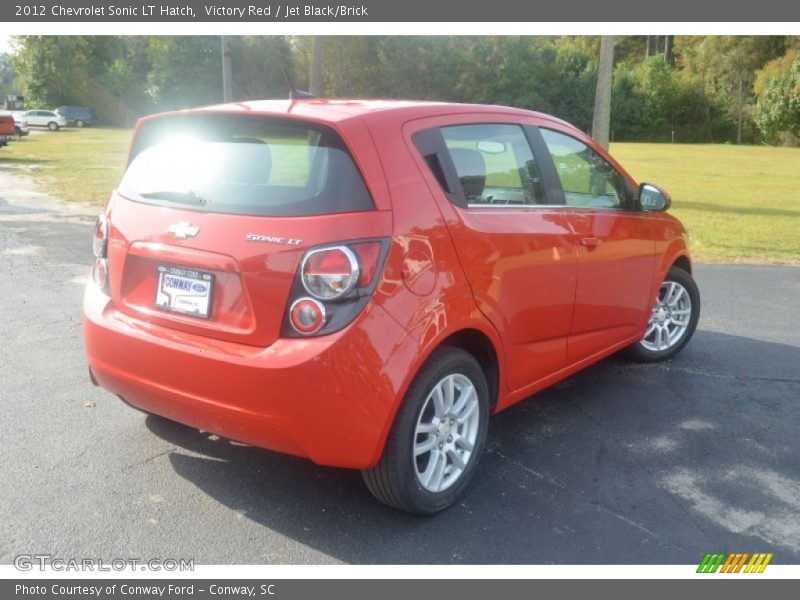 Victory Red / Jet Black/Brick 2012 Chevrolet Sonic LT Hatch