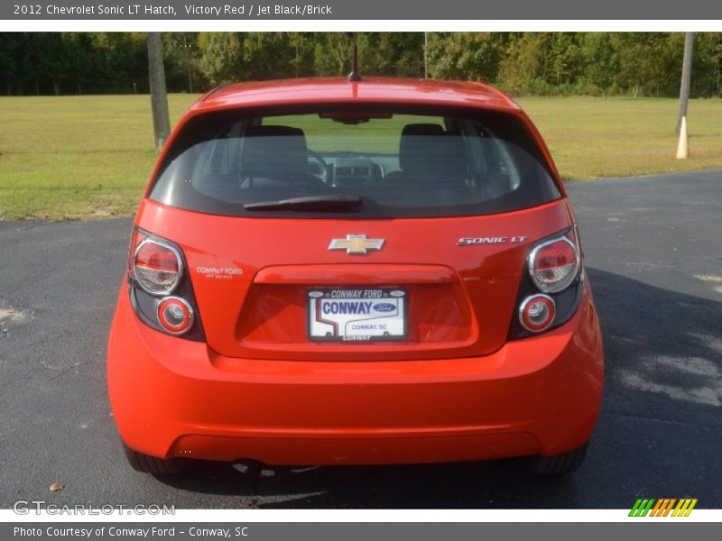 Victory Red / Jet Black/Brick 2012 Chevrolet Sonic LT Hatch
