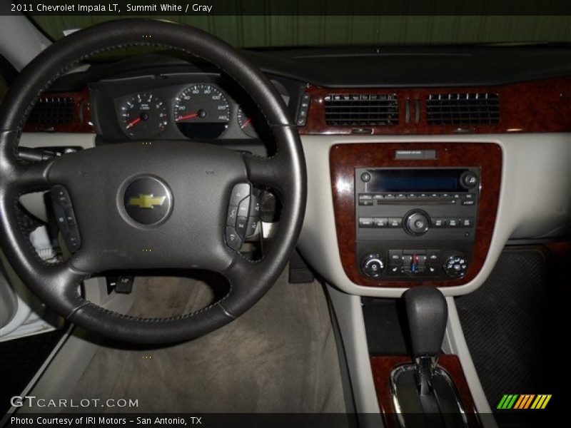Summit White / Gray 2011 Chevrolet Impala LT