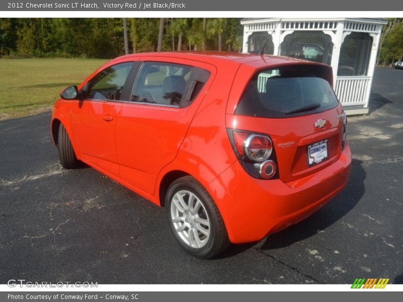 Victory Red / Jet Black/Brick 2012 Chevrolet Sonic LT Hatch