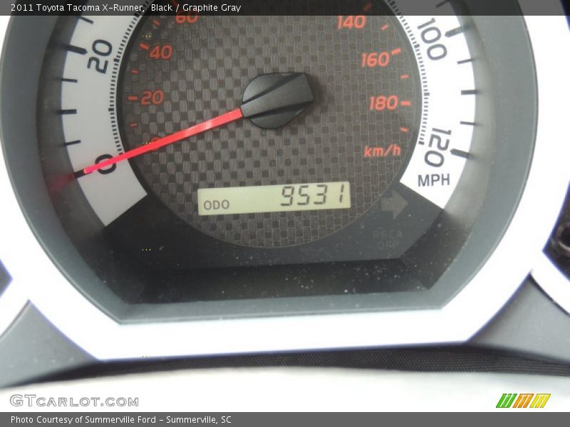 Black / Graphite Gray 2011 Toyota Tacoma X-Runner