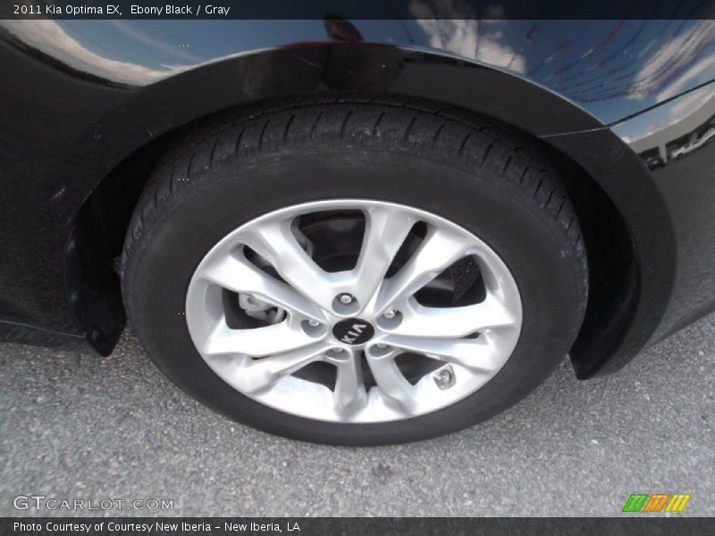 Ebony Black / Gray 2011 Kia Optima EX