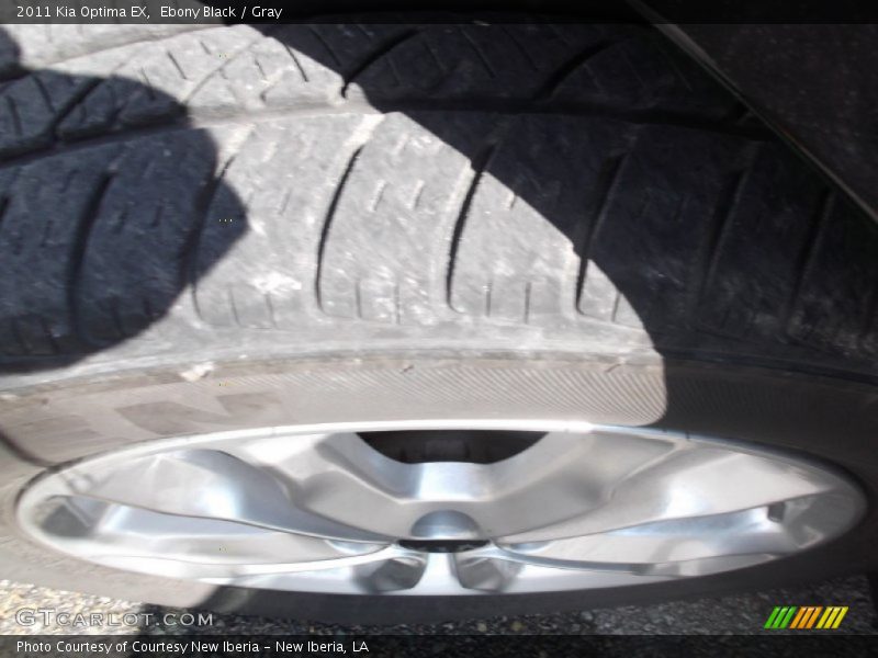 Ebony Black / Gray 2011 Kia Optima EX