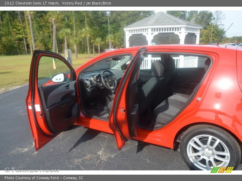Victory Red / Jet Black/Brick 2012 Chevrolet Sonic LT Hatch