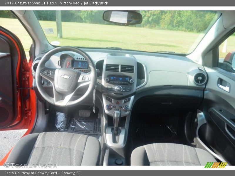 Victory Red / Jet Black/Brick 2012 Chevrolet Sonic LT Hatch