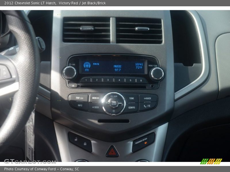 Victory Red / Jet Black/Brick 2012 Chevrolet Sonic LT Hatch