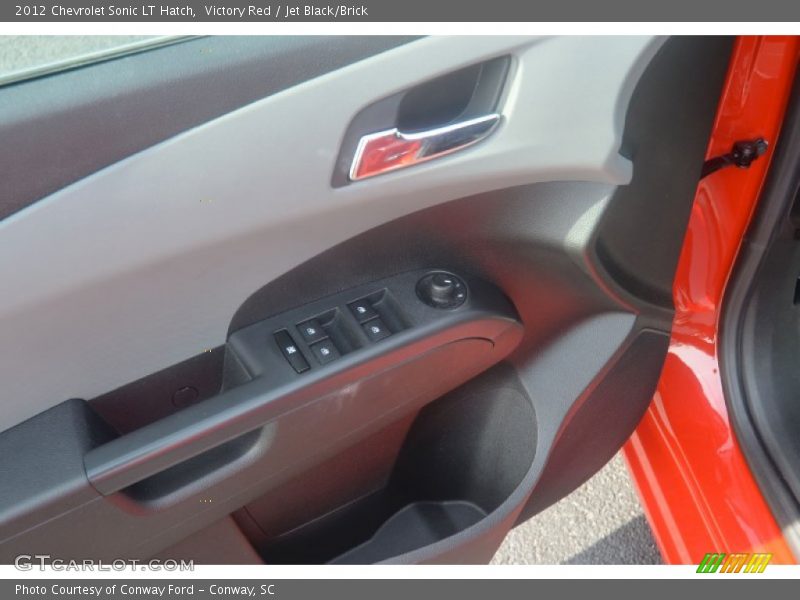 Victory Red / Jet Black/Brick 2012 Chevrolet Sonic LT Hatch