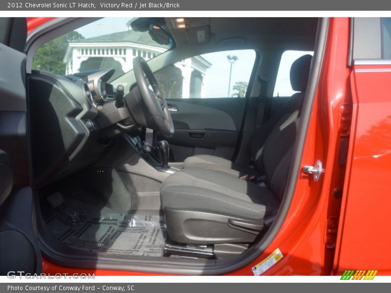 Victory Red / Jet Black/Brick 2012 Chevrolet Sonic LT Hatch