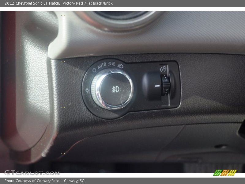 Victory Red / Jet Black/Brick 2012 Chevrolet Sonic LT Hatch