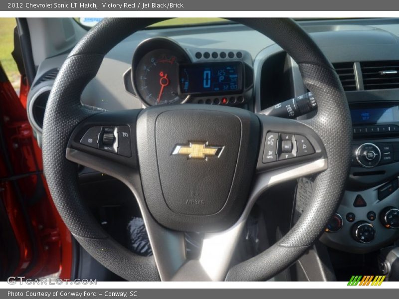 Victory Red / Jet Black/Brick 2012 Chevrolet Sonic LT Hatch