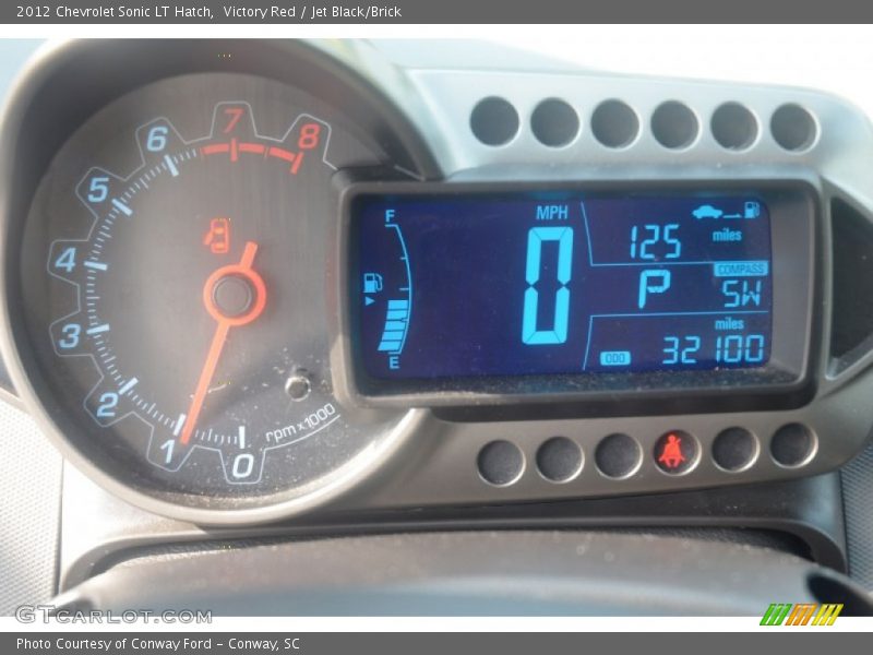 Victory Red / Jet Black/Brick 2012 Chevrolet Sonic LT Hatch
