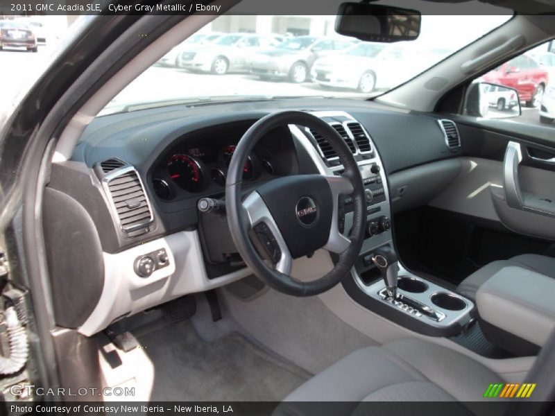 Cyber Gray Metallic / Ebony 2011 GMC Acadia SLE