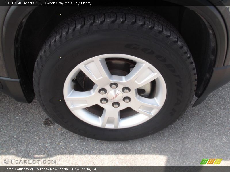 Cyber Gray Metallic / Ebony 2011 GMC Acadia SLE