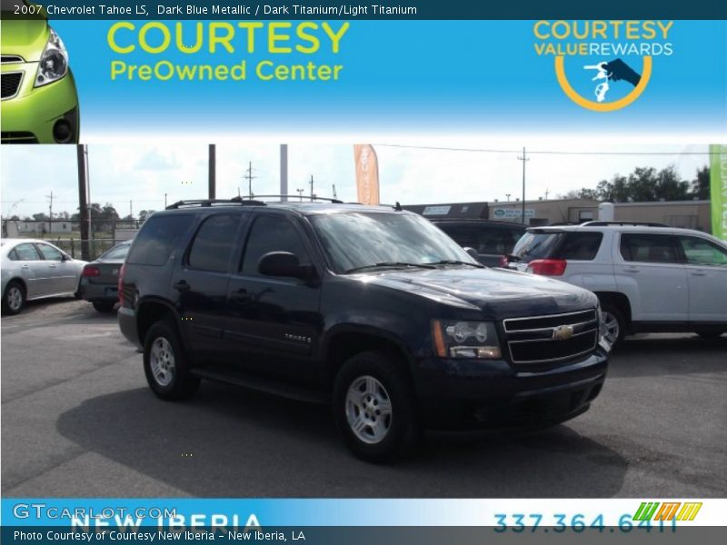 Dark Blue Metallic / Dark Titanium/Light Titanium 2007 Chevrolet Tahoe LS