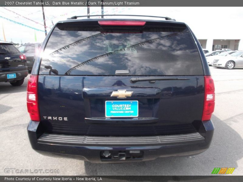 Dark Blue Metallic / Dark Titanium/Light Titanium 2007 Chevrolet Tahoe LS