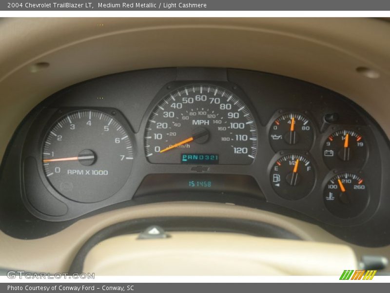 Medium Red Metallic / Light Cashmere 2004 Chevrolet TrailBlazer LT