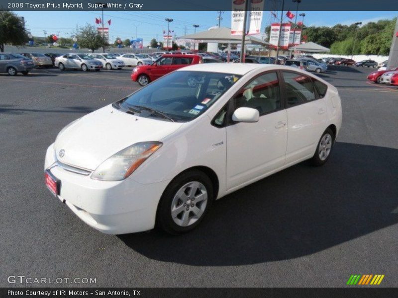Super White / Gray 2008 Toyota Prius Hybrid