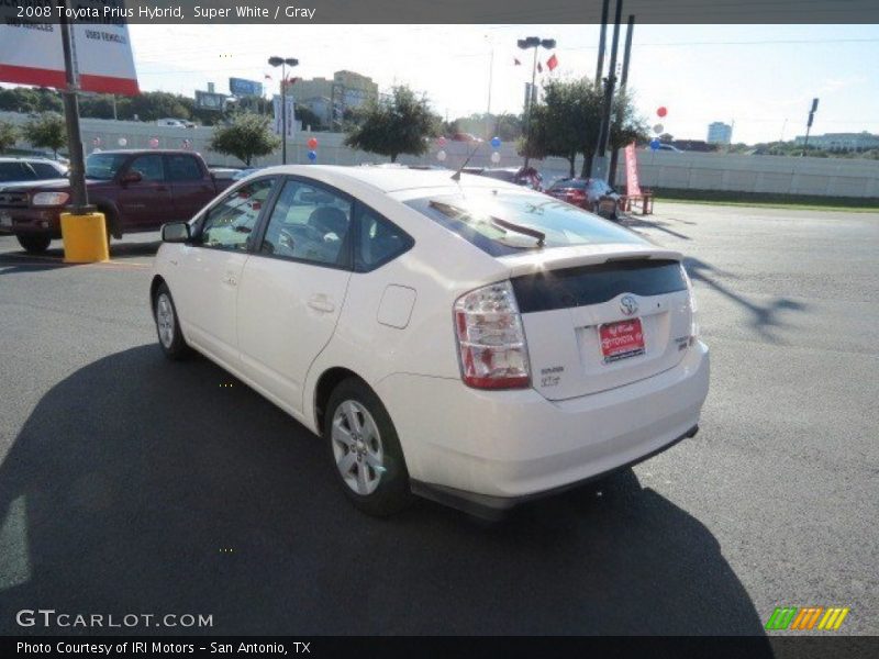 Super White / Gray 2008 Toyota Prius Hybrid