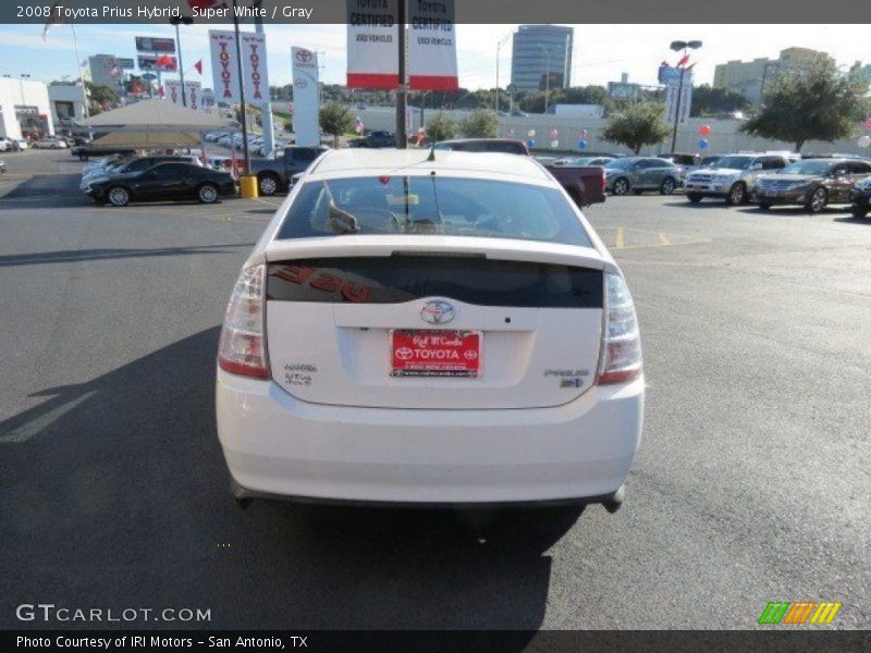 Super White / Gray 2008 Toyota Prius Hybrid