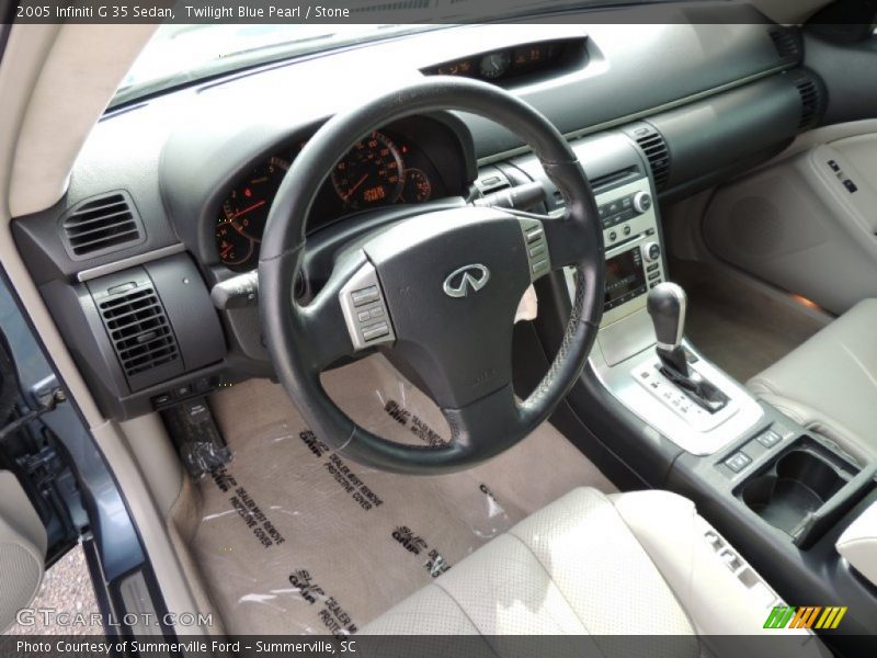 Twilight Blue Pearl / Stone 2005 Infiniti G 35 Sedan