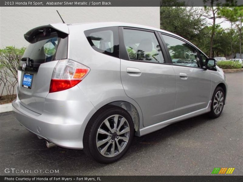 Alabaster Silver Metallic / Sport Black 2013 Honda Fit Sport