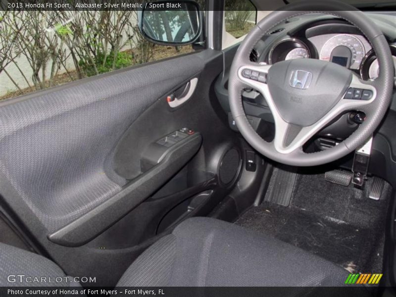 Alabaster Silver Metallic / Sport Black 2013 Honda Fit Sport