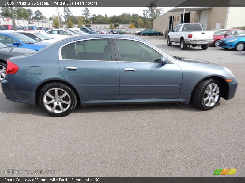 Twilight Blue Pearl / Stone 2005 Infiniti G 35 Sedan