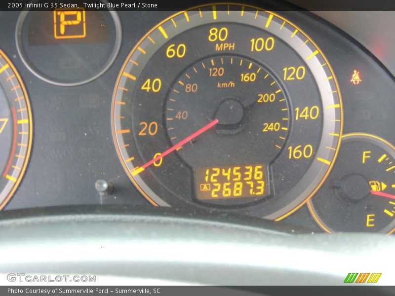 Twilight Blue Pearl / Stone 2005 Infiniti G 35 Sedan