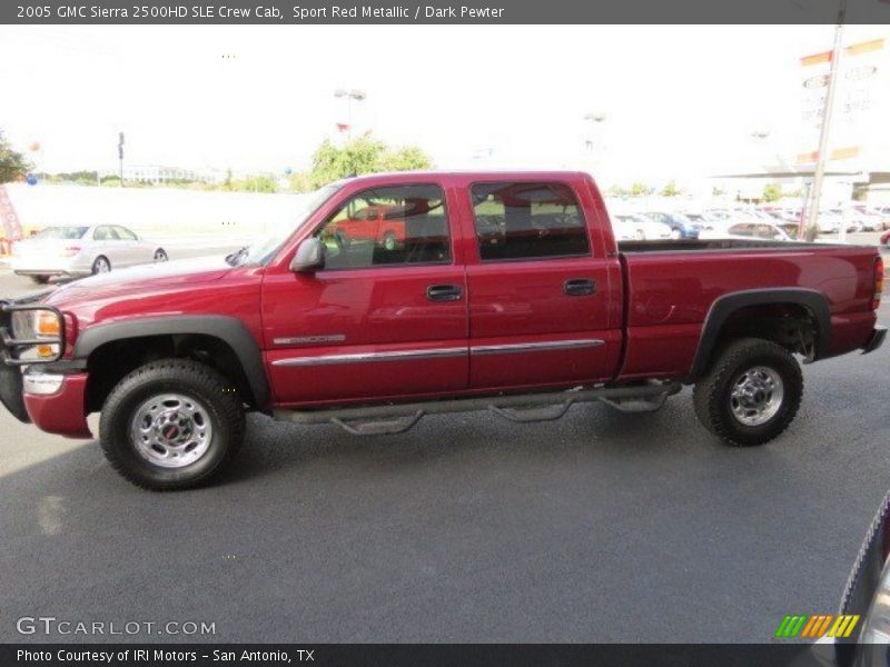 Sport Red Metallic / Dark Pewter 2005 GMC Sierra 2500HD SLE Crew Cab