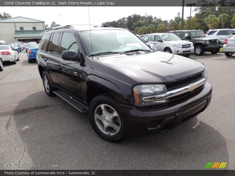 Dark Cherry Metallic / Light Gray 2008 Chevrolet TrailBlazer LS
