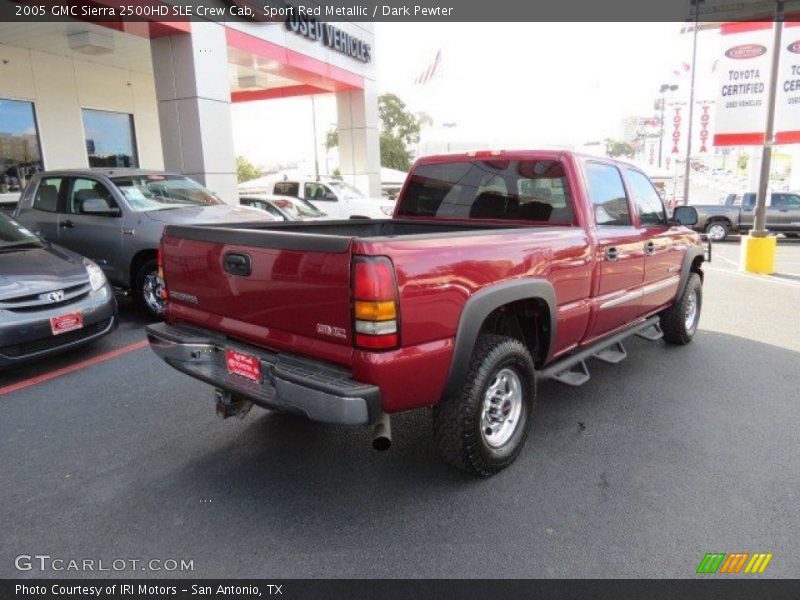 Sport Red Metallic / Dark Pewter 2005 GMC Sierra 2500HD SLE Crew Cab