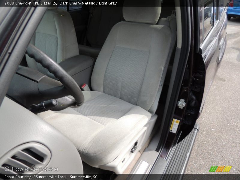 Dark Cherry Metallic / Light Gray 2008 Chevrolet TrailBlazer LS