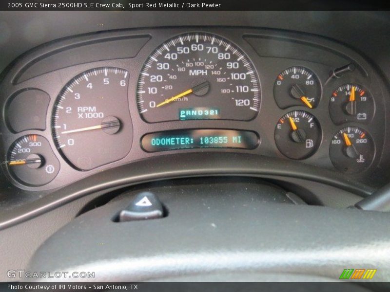 Sport Red Metallic / Dark Pewter 2005 GMC Sierra 2500HD SLE Crew Cab